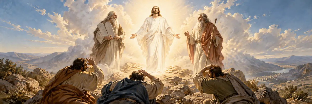 La transfiguración de Jesús.